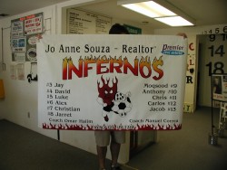 3' x 5' Soccer banner w/ pole pockets