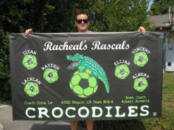 3' x 5' Soccer banner w/ pole pockets