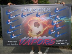 3' x 5' Soccer banner w/ pole pockets